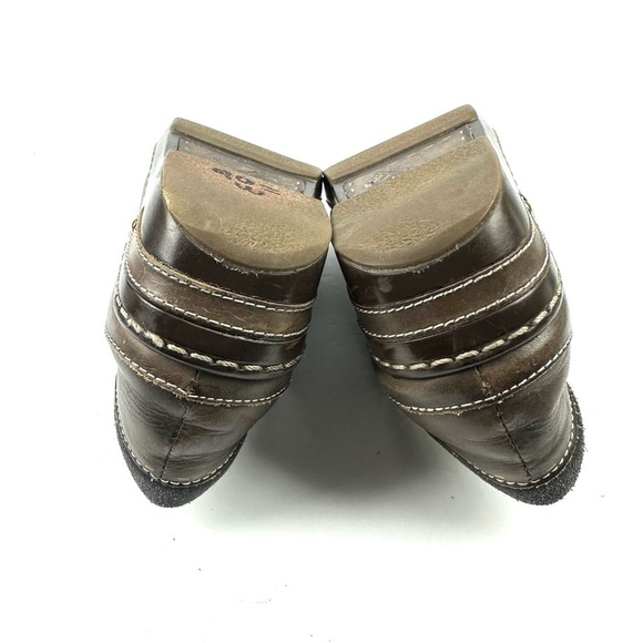 L'artiste Spring Step Burbank Shoes 40 Brown Leather Slip On Mules Womens - Picture 8 of 9